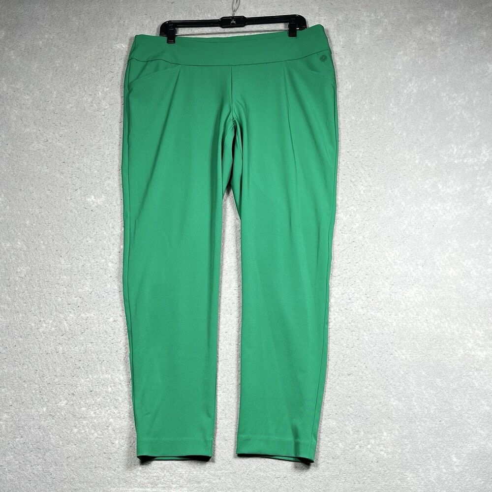 Lilly Pulitzer Pants Women's Size 16 Green Pull On UPF 50+ Luxletic Corso Pants